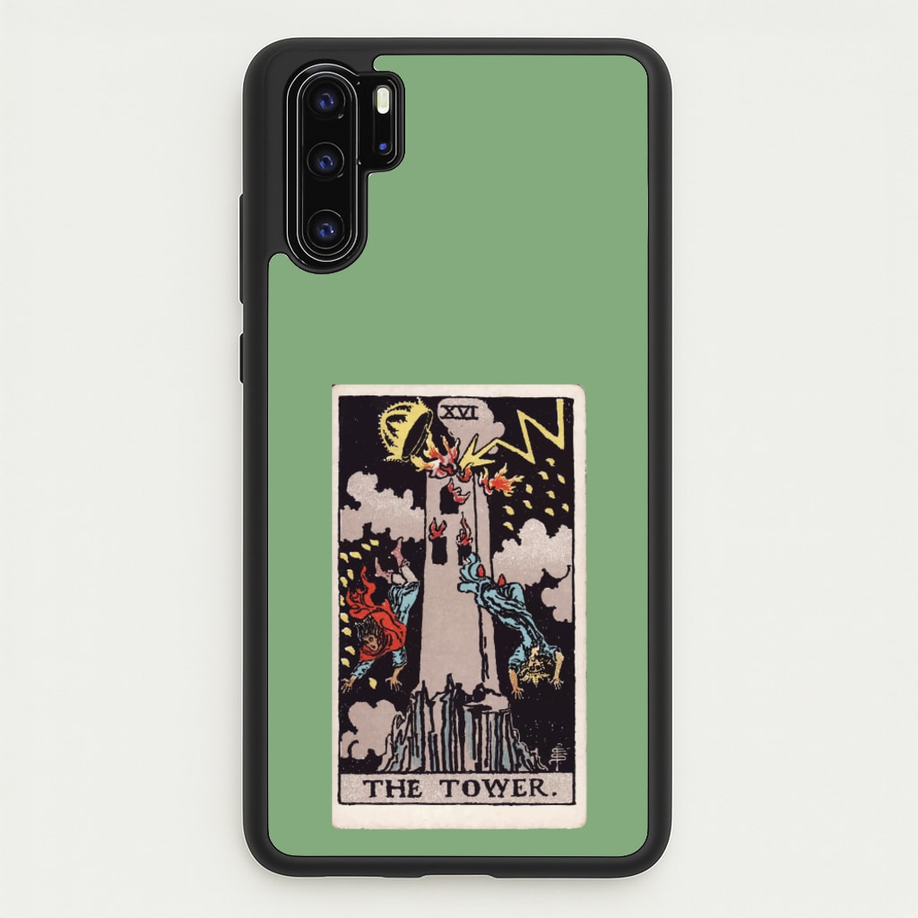 Tarot Card XVI  - Tarot Cards Phone Case for Huawei P30 Pro
