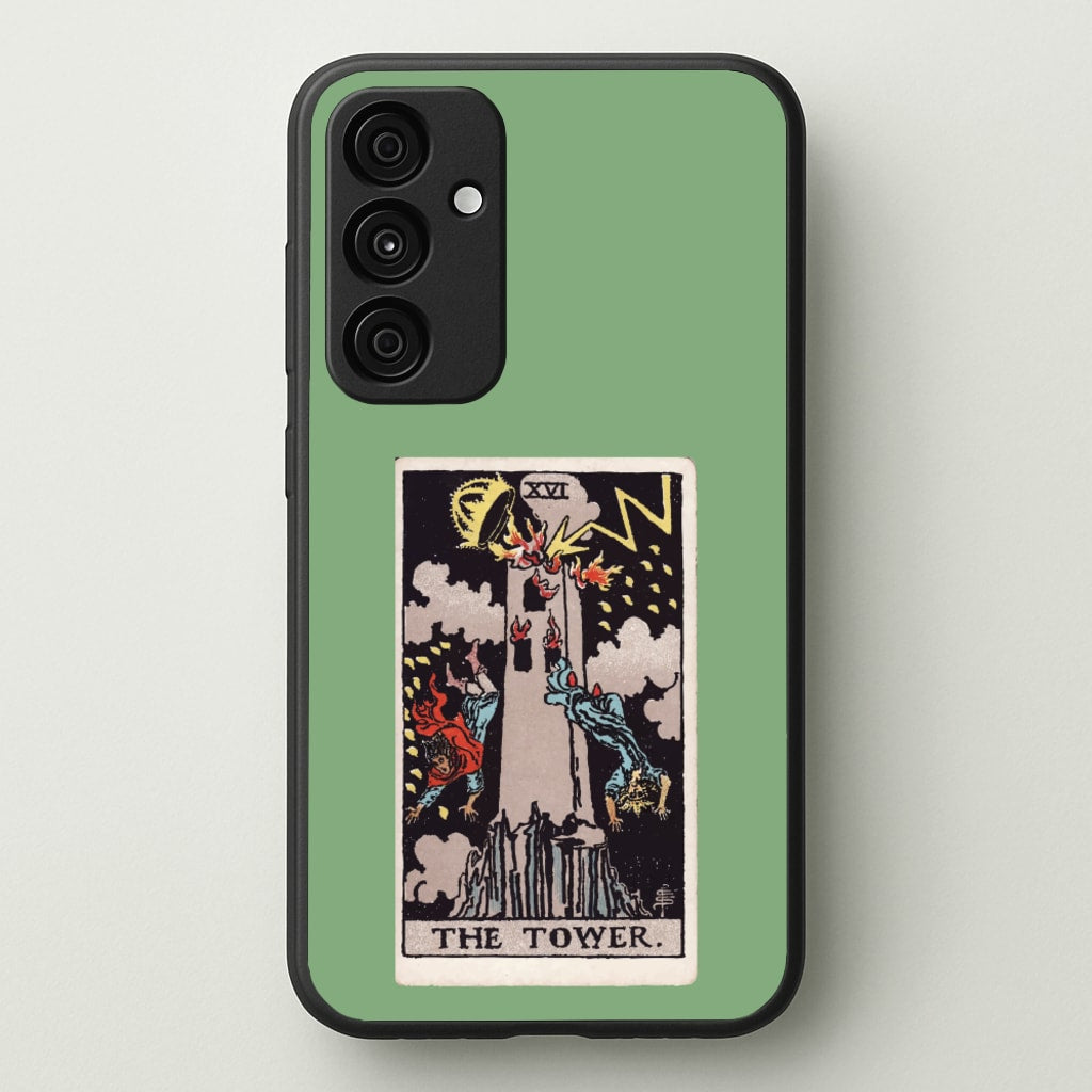 Tarot Card XVI  - Tarot Cards Phone Case for Galaxy A55