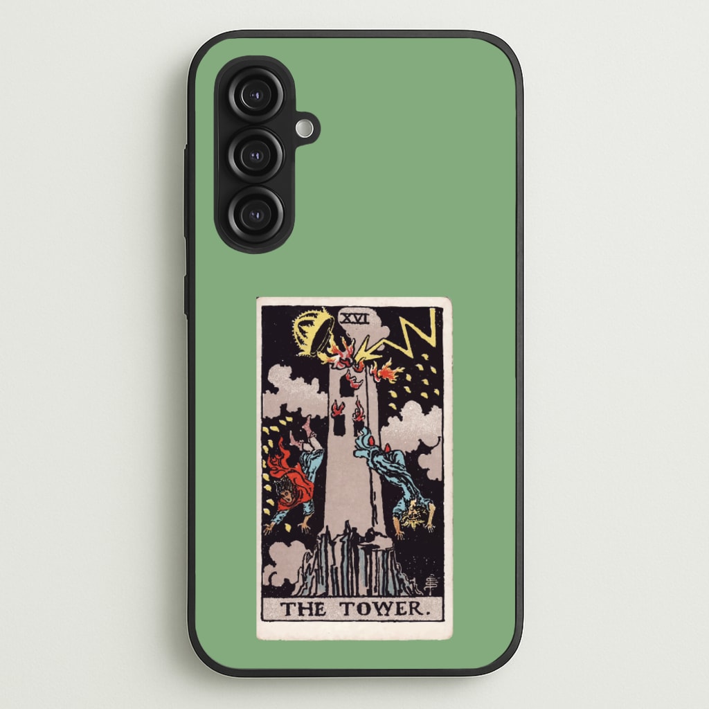 Tarot Card XVI  - Tarot Cards Phone Case for Galaxy S23FE