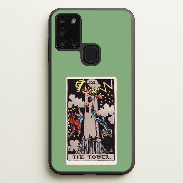 Tarot Card XVI  - Tarot Cards Phone Case for Galaxy A21s
