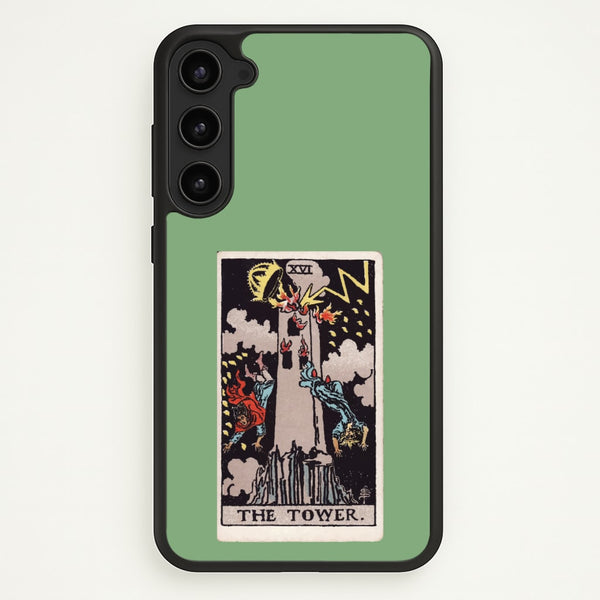Tarot Card XVI  - Tarot Cards Phone Case for Galaxy S23 Plus
