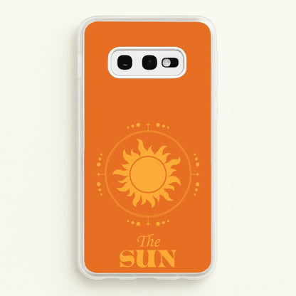 The Sun Orange  - Tarot Cards Phone Case for Galaxy S10e