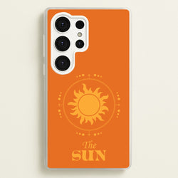 The Sun Orange  - Tarot Cards Phone Case for Galaxy S25 Ultra