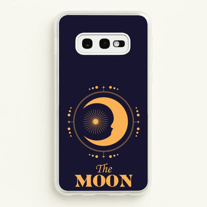The Moon Dark Blue  - Tarot Cards Phone Case for Galaxy S10e