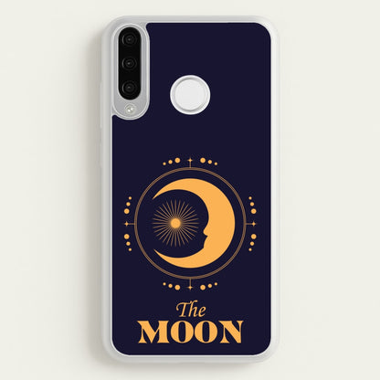 The Moon Dark Blue  - Tarot Cards Phone Case for Huawei P30 Lite