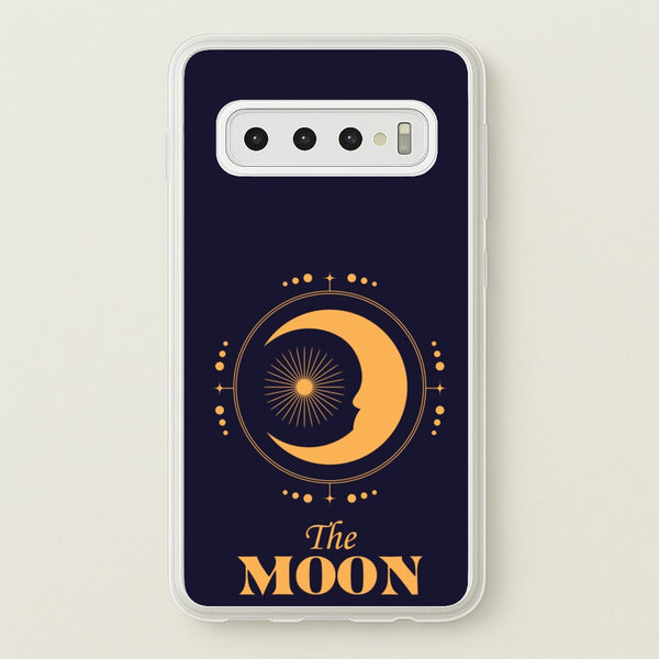 The Moon Dark Blue  - Tarot Cards Phone Case for Galaxy S10