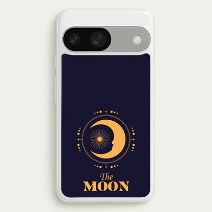 The Moon Dark Blue  - Tarot Cards Phone Case for Google Pixel 9 / 9 Pro