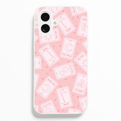 Pastel Pink Tarot Cards Pattern Phone Case