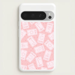 Pastel Pink Tarot Cards Pattern  - Tarot Cards Phone Case for Google Pixel 9 Pro XL
