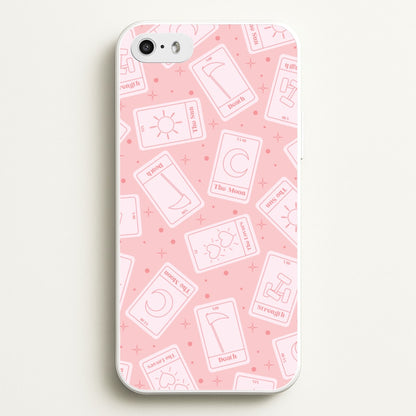 Pastel Pink Tarot Cards Pattern  - Tarot Cards Phone Case for iPhone 5 / 5s / SE 2016