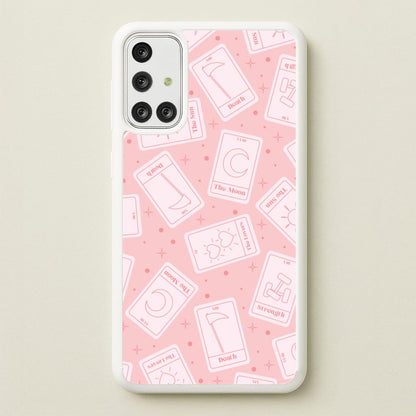 Pastel Pink Tarot Cards Pattern  - Tarot Cards Phone Case for Galaxy A71