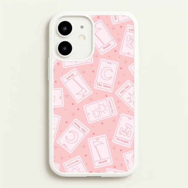 Pastel Pink Tarot Cards Pattern  - Tarot Cards Phone Case for iPhone 12 Mini