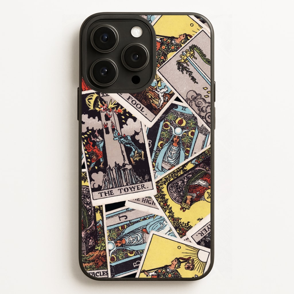 Tarot Cards Collage Pattern Phone Case