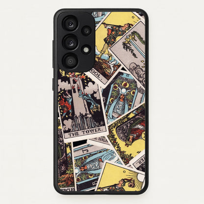 Tarot Cards Collage Pattern  - Tarot Cards Phone Case for Galaxy A53