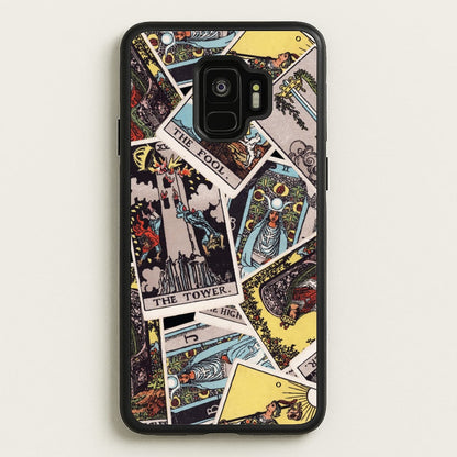 Tarot Cards Collage Pattern  - Tarot Cards Phone Case for Galaxy S9