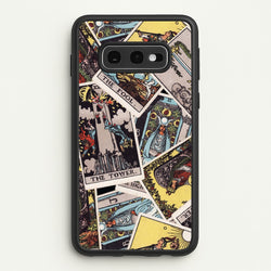 Tarot Cards Collage Pattern  - Tarot Cards Phone Case for Galaxy S10e