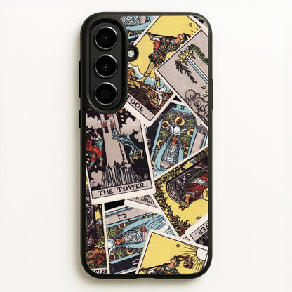 Tarot Cards Collage Pattern  - Tarot Cards Phone Case for Galaxy A56