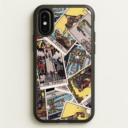Tarot Cards Collage Pattern  - Tarot Cards Phone Case for iPhone X / XS