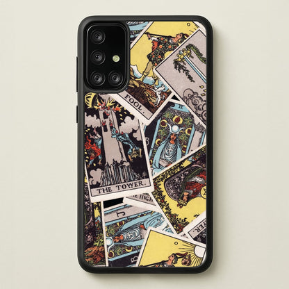 Tarot Cards Collage Pattern  - Tarot Cards Phone Case for Galaxy A71