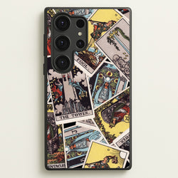 Tarot Cards Collage Pattern  - Tarot Cards Phone Case for Galaxy S25 Ultra