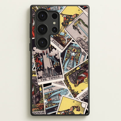 Tarot Cards Collage Pattern  - Tarot Cards Phone Case for Galaxy S25 Ultra