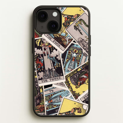 Tarot Cards Collage Pattern  - Tarot Cards Phone Case for iPhone 13 Mini