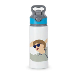 Taylor Cartoon 2 Active Water Bottle - Blue