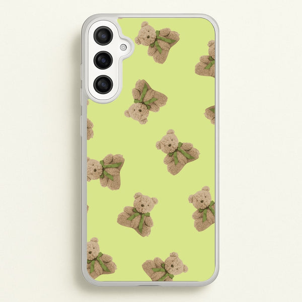 Green Teddy Bears  - Clean Girl Aesthetic Phone Case for Galaxy A34