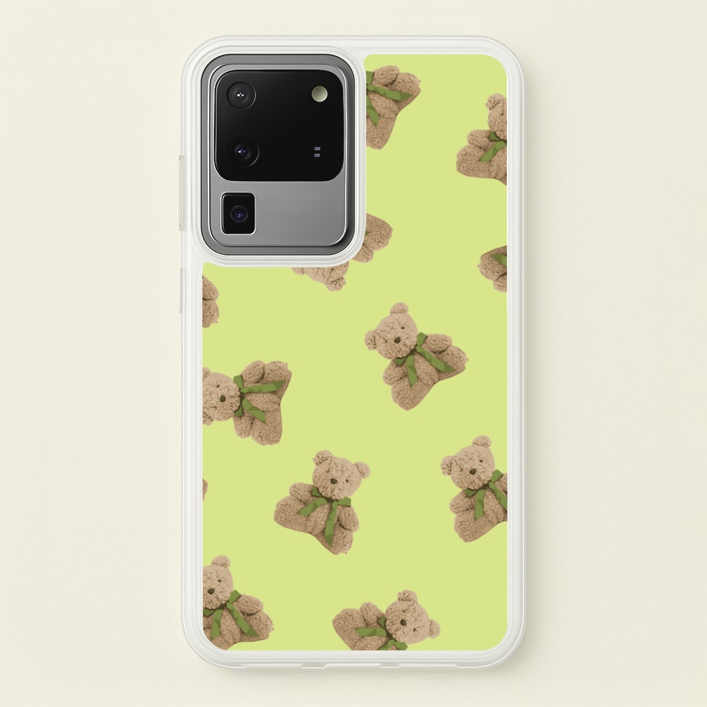Green Teddy Bears  - Clean Girl Aesthetic Phone Case for Galaxy S20 Ultra