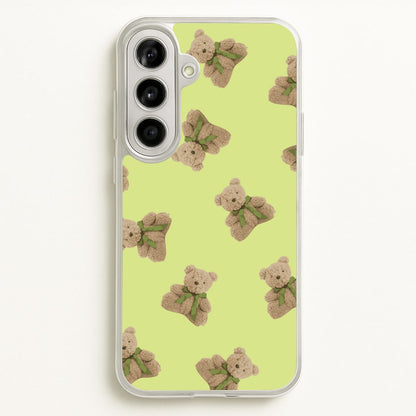 Green Teddy Bears  - Clean Girl Aesthetic Phone Case for Galaxy A56
