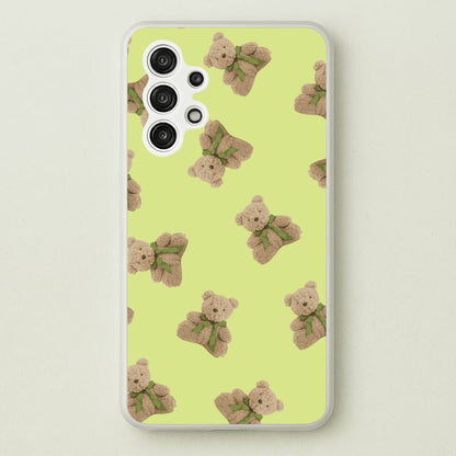 Green Teddy Bears  - Clean Girl Aesthetic Phone Case for Galaxy A13