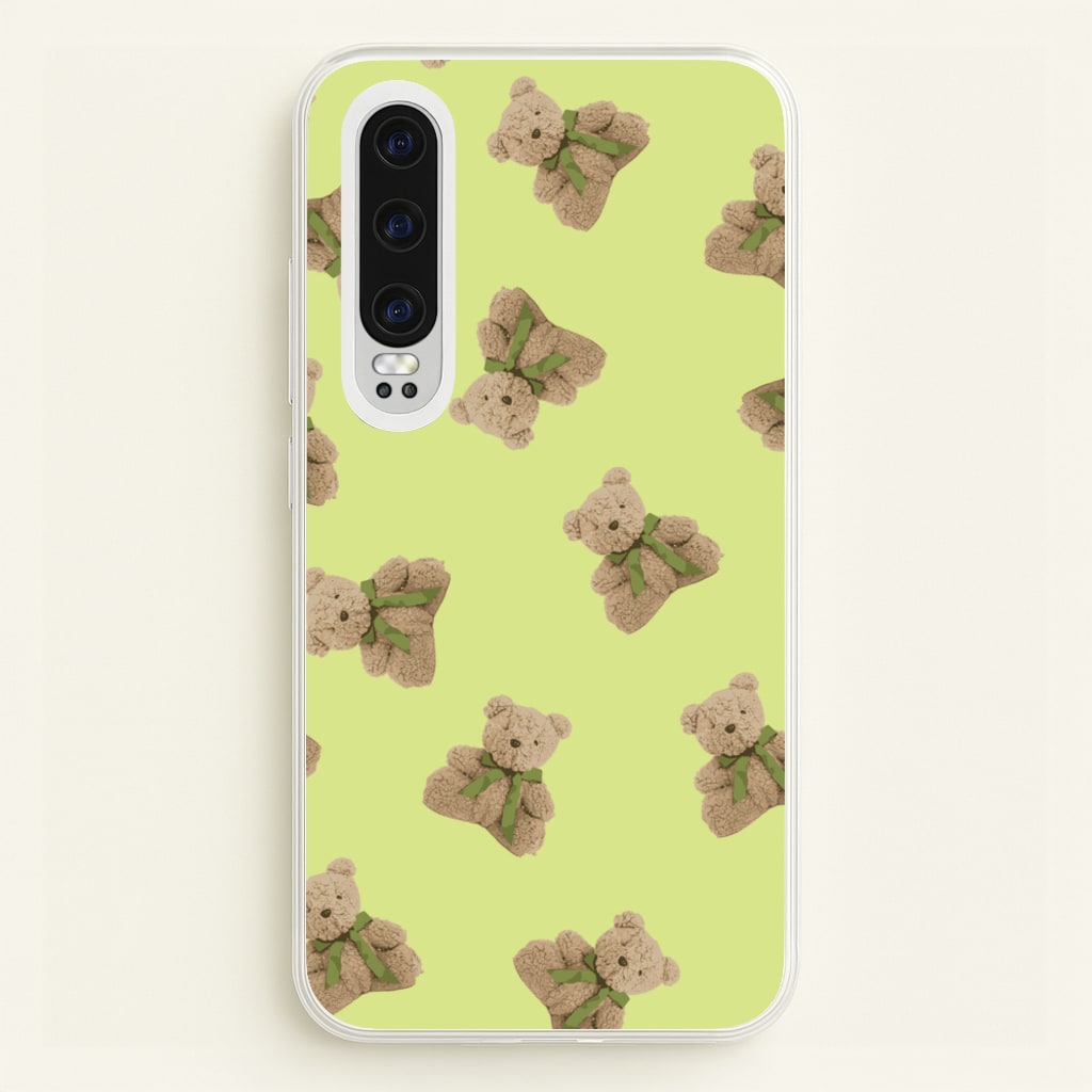 Green Teddy Bears  - Clean Girl Aesthetic Phone Case for Huawei P30