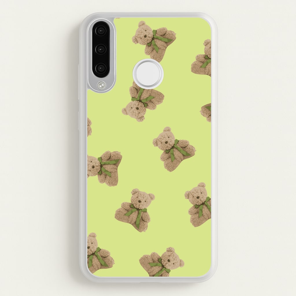 Green Teddy Bears  - Clean Girl Aesthetic Phone Case for Huawei P30 Lite