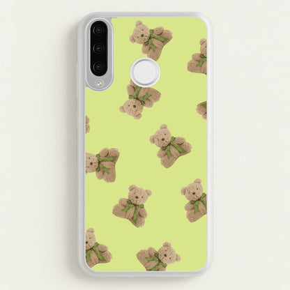 Green Teddy Bears  - Clean Girl Aesthetic Phone Case for Huawei P30 Lite