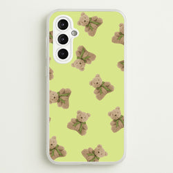 Green Teddy Bears  - Clean Girl Aesthetic Phone Case for Galaxy A14