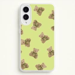 Green Teddy Bears  - Clean Girl Aesthetic Phone Case for Galaxy S25 Edge