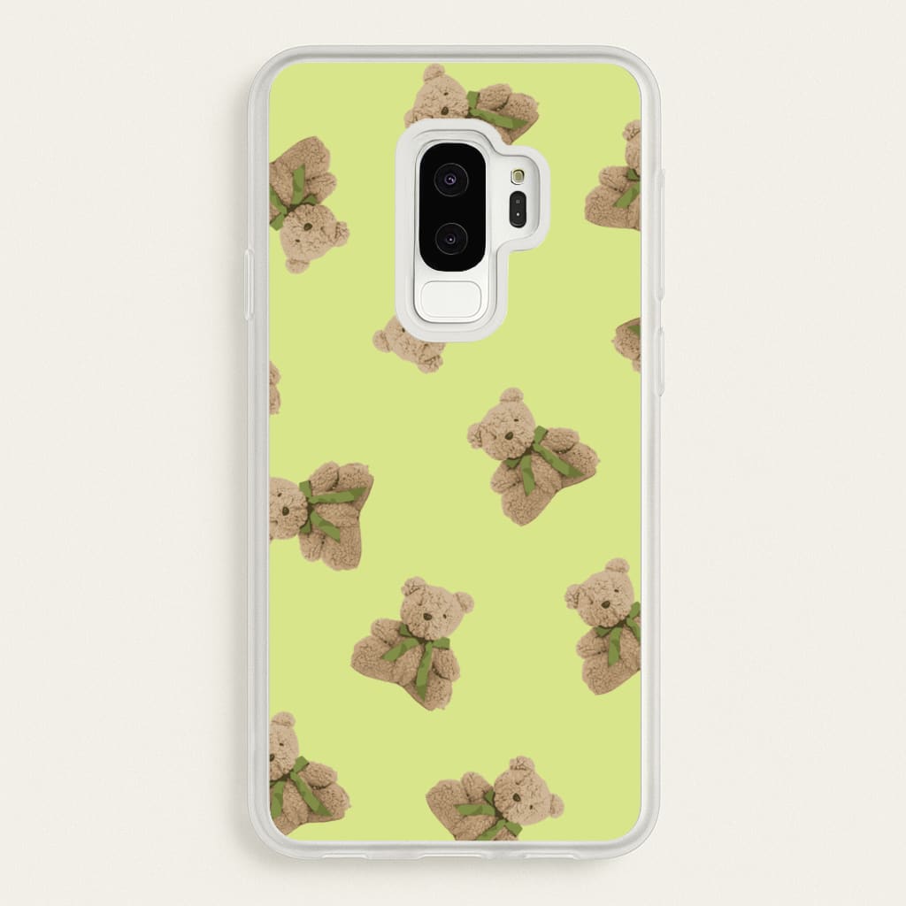 Green Teddy Bears  - Clean Girl Aesthetic Phone Case for Galaxy S9 Plus