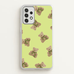 Green Teddy Bears  - Clean Girl Aesthetic Phone Case for Galaxy A52 / A52s