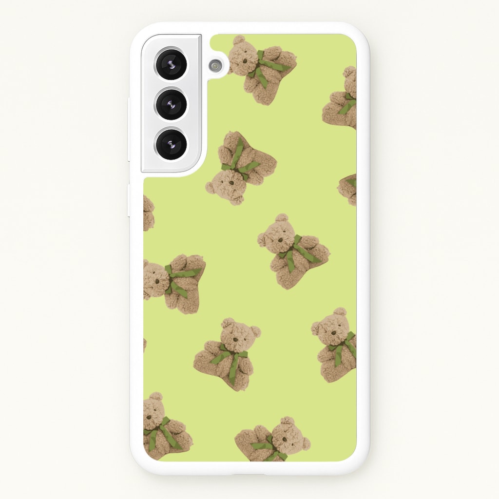 Green Teddy Bears  - Clean Girl Aesthetic Phone Case for Galaxy S22 Plus