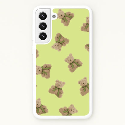 Green Teddy Bears  - Clean Girl Aesthetic Phone Case for Galaxy S22 Plus