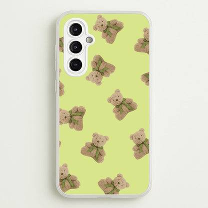 Green Teddy Bears  - Clean Girl Aesthetic Phone Case for Galaxy A14