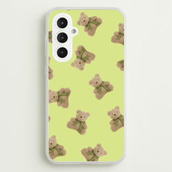 Green Teddy Bears  - Clean Girl Aesthetic Phone Case for Galaxy S23FE