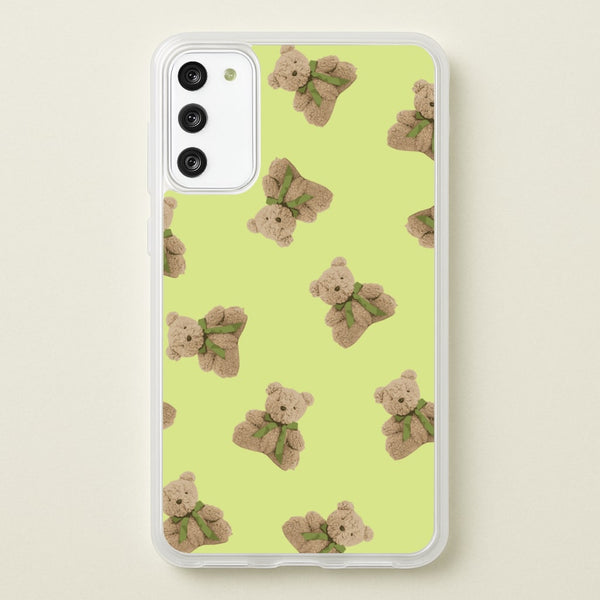 Green Teddy Bears  - Clean Girl Aesthetic Phone Case for Galaxy S20FE