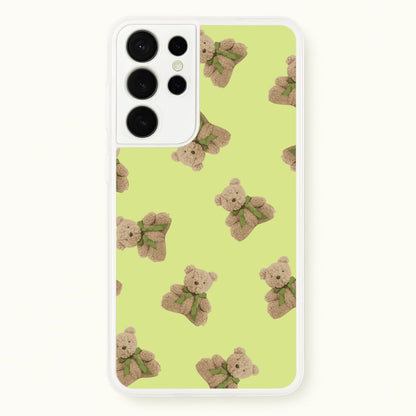 Green Teddy Bears  - Clean Girl Aesthetic Phone Case for Galaxy S21 Ultra