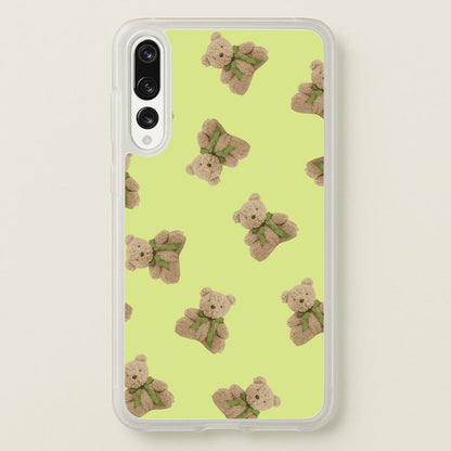 Green Teddy Bears  - Clean Girl Aesthetic Phone Case for Huawei P20 Pro