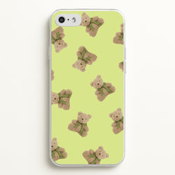 Green Teddy Bears  - Clean Girl Aesthetic Phone Case for iPhone 5 / 5s / SE 2016