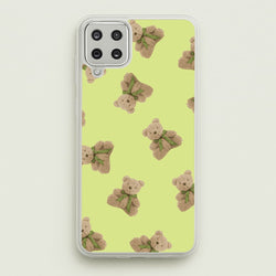 Green Teddy Bears  - Clean Girl Aesthetic Phone Case for Galaxy A12