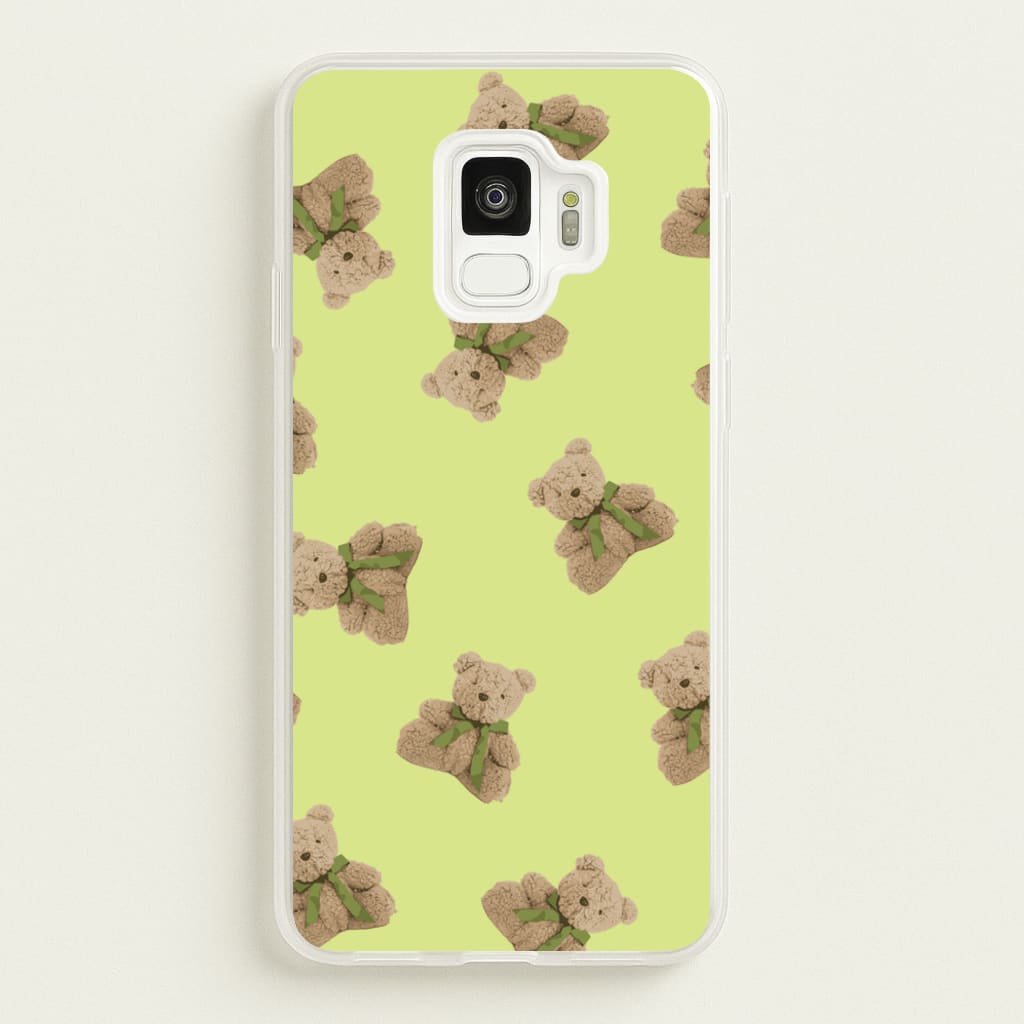 Green Teddy Bears  - Clean Girl Aesthetic Phone Case for Galaxy S9