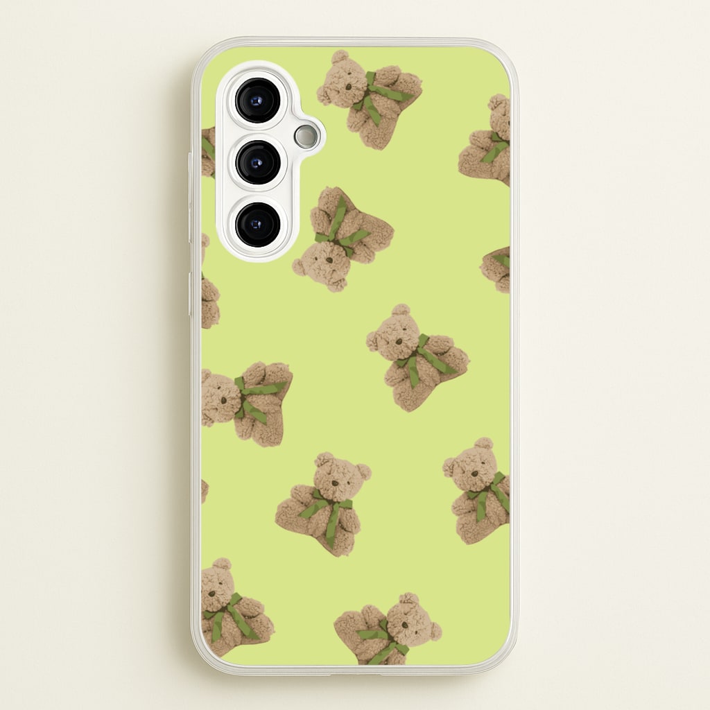Green Teddy Bears  - Clean Girl Aesthetic Phone Case for Galaxy A54