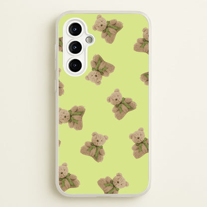 Green Teddy Bears  - Clean Girl Aesthetic Phone Case for Galaxy A54